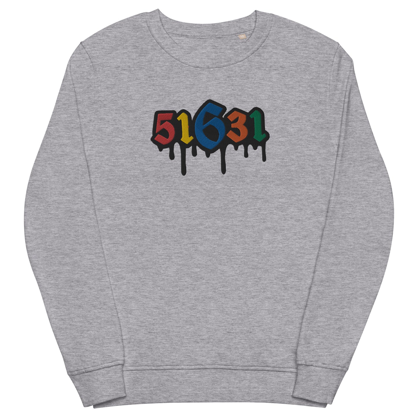 Embroidered organic sweater