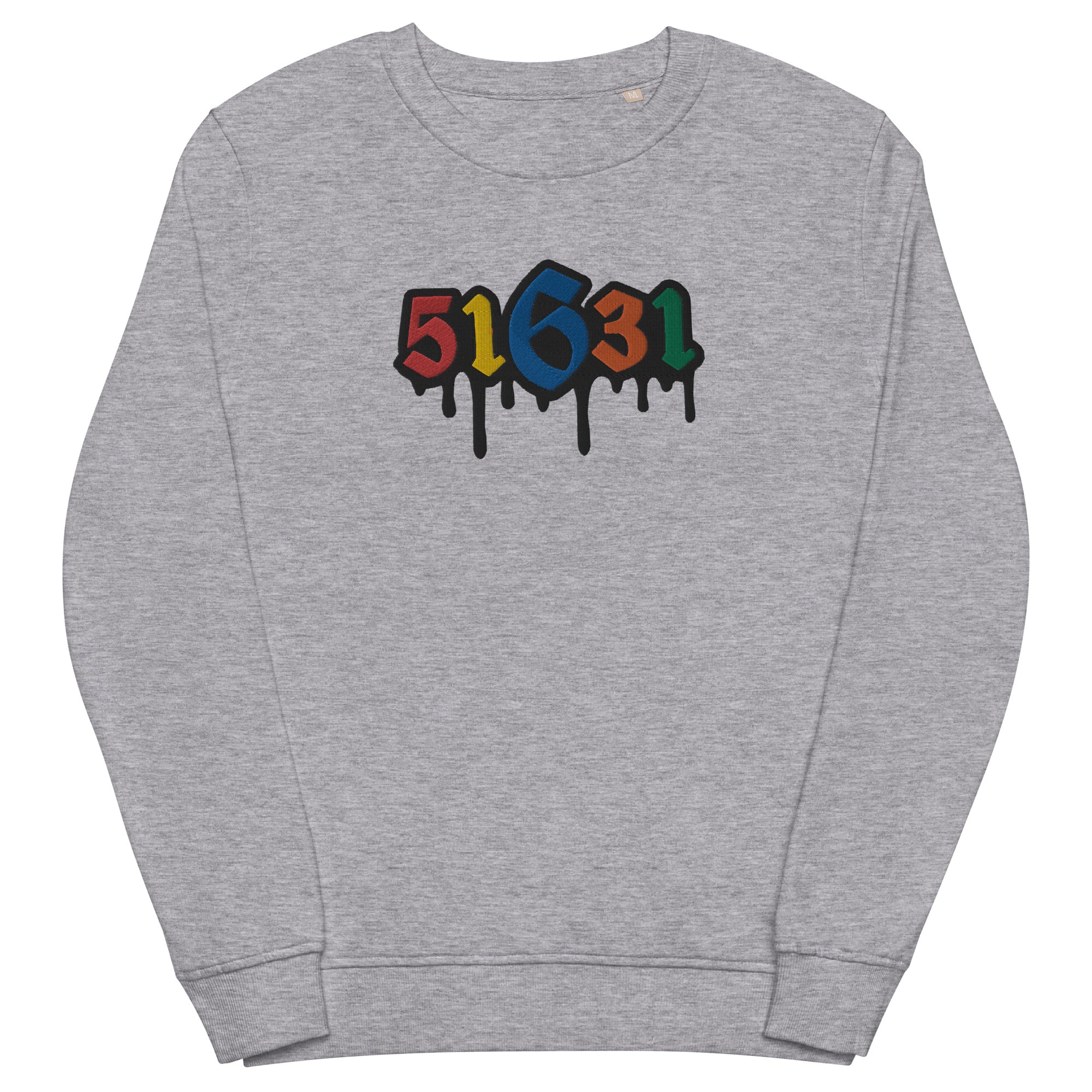 Embroidered organic sweater