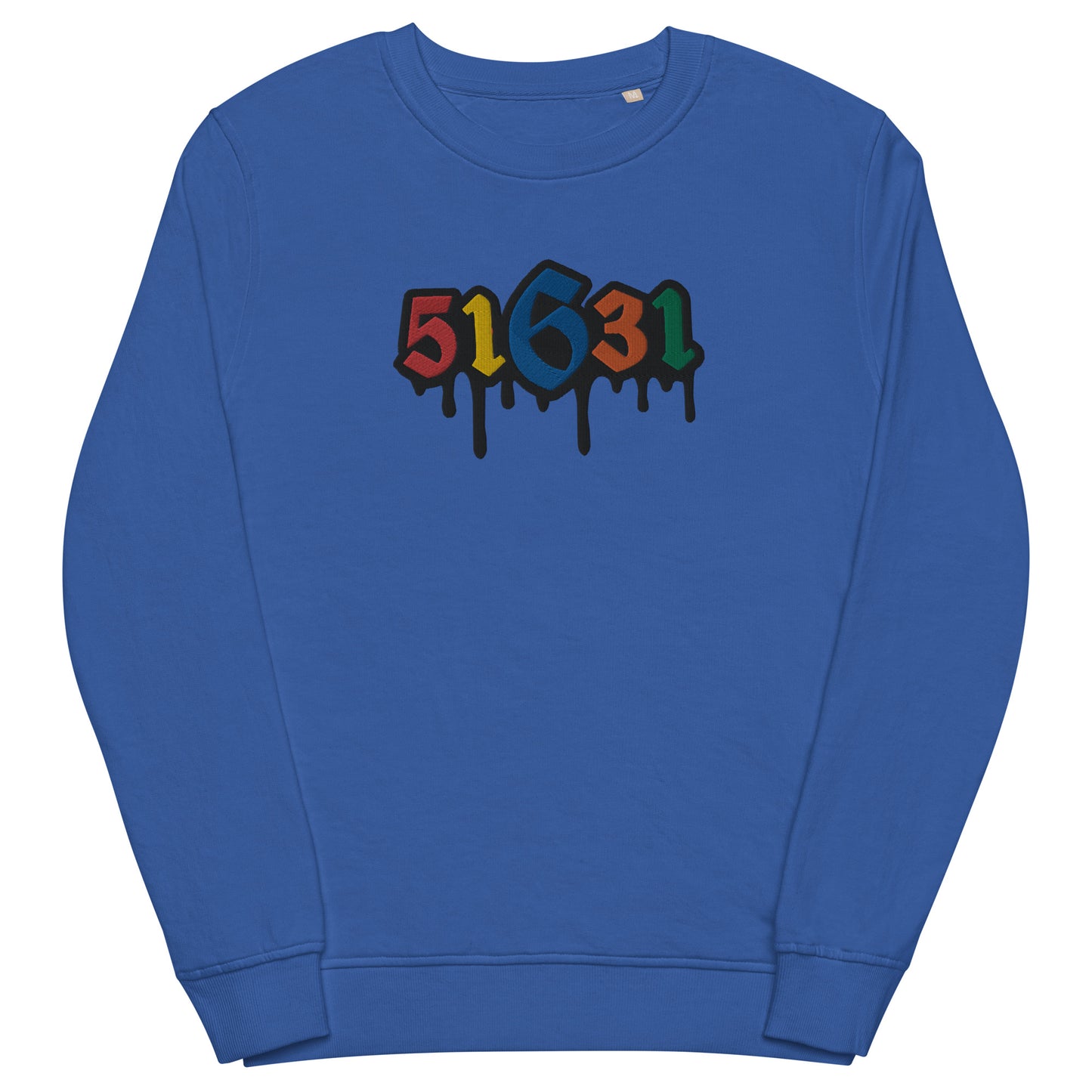 Embroidered organic sweater