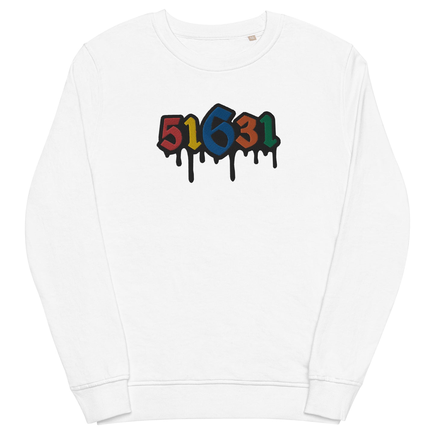 Embroidered organic sweater